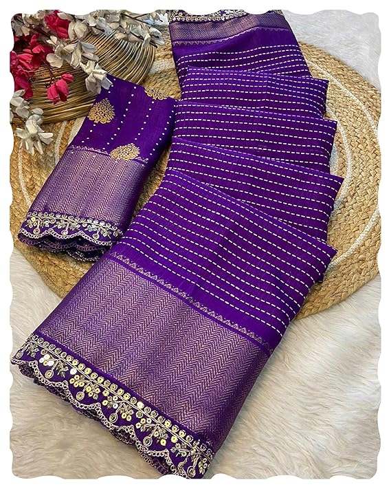 floral printed dola silk saree